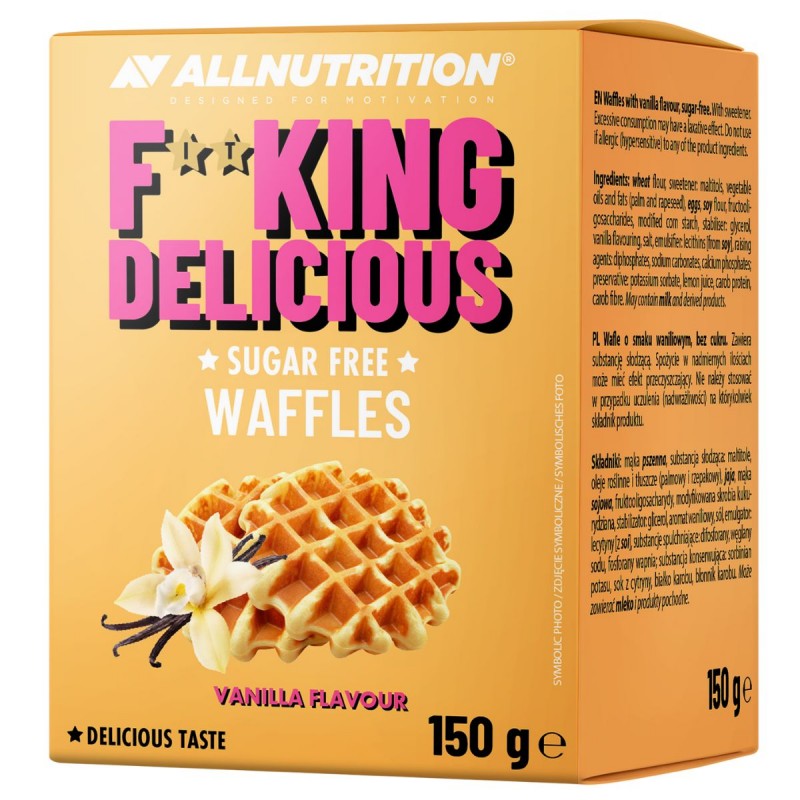 Fitking Delicious Wafers 150 g - Vanilla